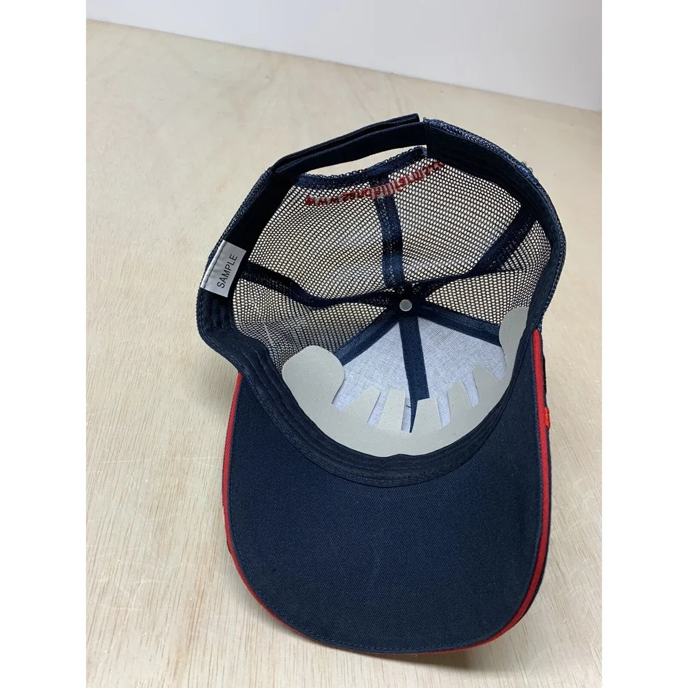 Sandhill Baseball Blue & Red Adjustable Cap Golf Baseball Mesh Trucker Hat‎